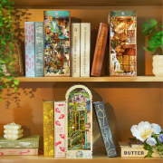 Kit Maquette Book Nook Jardin de Giverny 27x19x10 cm TQ138 Serre-livres 261 pièces Giverny Garden Miniature 3D  ToneCheer