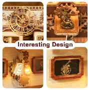 Kit Maquette Book Nook Cabine de Train Fantaisie à Vapeur 22x16x22 cm TQ442  Steam Fantasy Miniature 3D ToneCheer