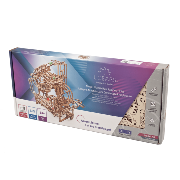 Ugears Maquette en bois Circuit à billes Palan avec Gradins 30cm 355 pièces 10 billes