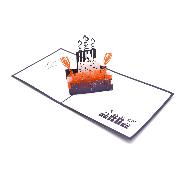Carte pop-up Joyeux anniversaire 15x15 cm Wonkard