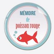 Magnet rond 75mm Mémoire de Poisson Rouge Dodo&Cath