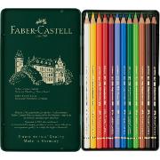 Crayons de couleur Polychromos Boîte métal 12 couleurs Faber Castell