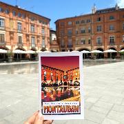 Carte postale Montauban Place Nationale et Miroir d'eau 10.5x14.8cm Collection 1 Hélidée