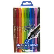 Feutres de Coloriage Colouring Pens 0.6mm Pochette 10 couleurs Artline Supreme
