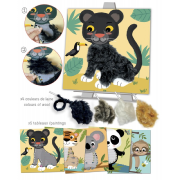 Coffret Laine à Lacer 5 Tableaux Animaux des Tropiques 3 ans Crealign
