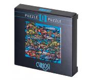 Mini-Puzzle Q Casse-tête Color Poissons 72 pièces 12.5x12.5 cm Curiosi