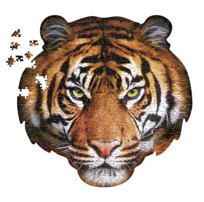 Puzzle en Forme Tête de Tigre 550 pièces 71x68 cm I AM Madd Capp
