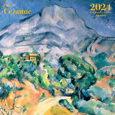 Calendrier mural 2024 Paul Cézanne 12 illustrations 16 mois 30X30 cm Ed Desastre