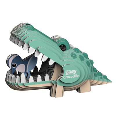 Mini-maquette Eugy Crocodile 8.6cm à construire en Carton 3D