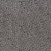 Papier Népalais Lokta Grosse fleur Kikou Gris Motif Noir 50x75 cm