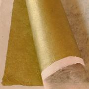 Papier népalais métallisé Or Feuille 50x75 cm Lokta Fait-main