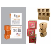 Patron de meuble en carton - Module rangement en carton Hubi Grand