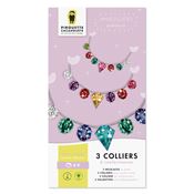 Kit créatif 3 colliers pierres précieuses à fabriquer