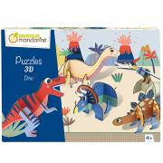 Puzzle 3D Dinosaures en carton à construire Avenue Mandarine