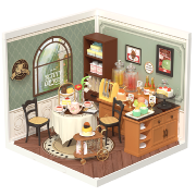Kit Maquette Super Creator Salon de Thé DW011 Sweet Sips Tea 154 pièces Rolife