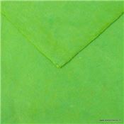 Papier népalais uni couleur Vert Anis Feuille 50x75 cm Lokta Fait-main