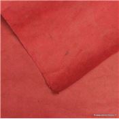 Papier népalais uni couleur Rouge Carmin Feuille 50x75 cm Lokta Fait-main