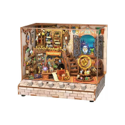 Kit Maquette Sonore La Boutique de Magie 18x14.5x15.4 cm TQ403 6 Effets sonores House Magic Shop Miniature 3D