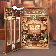 Kit Maquette Book Nook Cabine de Train Fantaisie à Vapeur 22x16x22 cm TQ442  Steam Fantasy Miniature 3D ToneCheer