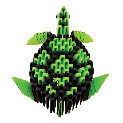 Kit pliage Origami 3D Tortue Taille XS 134 pièces Créagami