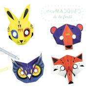 Kit créatif 4 Masques 3D Animaux de la Forêt Pirouette Cacahouète