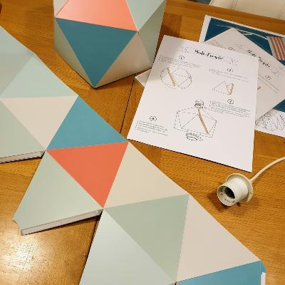 fabrication abat-jour en papier en kit