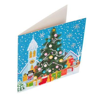 Kit Broderie Diamant Carte 18x18cm Sapin De Noel Kit Broderie Diamant Carte 18x18cm Sapin De Noel