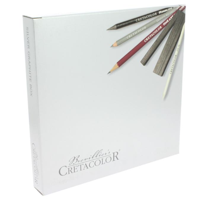 Coffret crayon graphite CRETACOLOR SILVER BOX sur marjanemall aux meilleurs  prix au Maroc