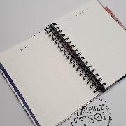 Agenda perpétuel Grues Japonaises Spirale 230p 17.5x21.5 cm Semainier Ed Desastre