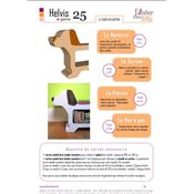 E-Patron PDF meuble en carton - Chien en carton Helvis