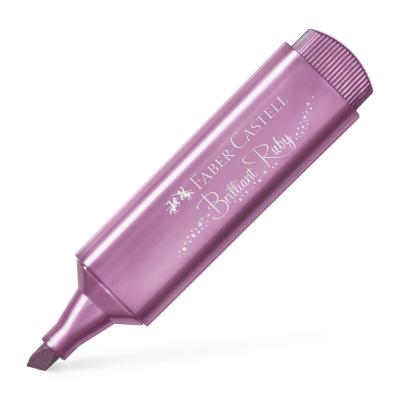 Feutre Surligneur Métallisé Brilliant Ruby Pointe biseau Faber Castell