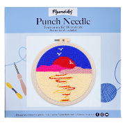 Kit Punch Needle Dans le Désert Ø20cm Figure d'Art