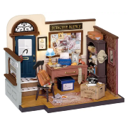 Kit Maquette Bois Miniature Mose's Detective Agency 13x16x20 cm DG157 Rolife