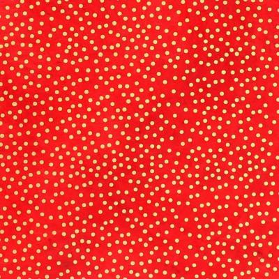 Papier népalais TrezOr Pois Or sur Rouge 50x75 cm Lamali