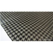 Papier népalais Lokta Pied de poule Marron Noir Feuille 50x75 cm