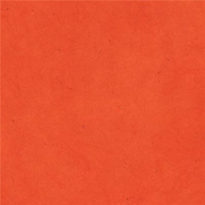 Papier népalais uni couleur Orange Vif 50x75 cm