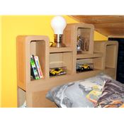 Tte de lit en carton Haustin - Dcoration kraft brun