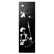 Marque-page Silhouette Don  Quichotte 17x5.5cm Noir PerroFeo Workshop