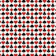Papier italien imprimé Jeu de Cartes Rouge Noir 50x70 cm Tassotti