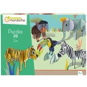 Puzzle 3D Animaux du Zoo à construire Avenue Mandarine
