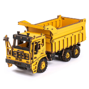 Maquette Engin Chantier Camion Benne 18cm Puzzle 3D 225 pièces TG603K Rokr