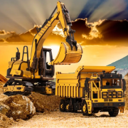 Maquette Engin Chantier Camion Benne 18cm Puzzle 3D 225 pièces TG603K Rokr