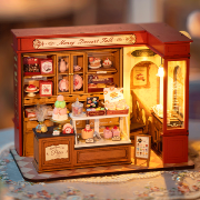 Kit Maquette 3D Patisserie miniature à fabriquer Honey Dessert Talk 242 pièces DG168 Rolife