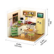 Kit Maquette Super Creator Cuisine DW008 Happy Meals Kitchen 152 pièces Rolife