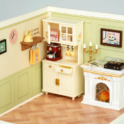 Kit Maquette Super Creator Salle à manger DW015B Warm Dining Room 150 pièces Rolife