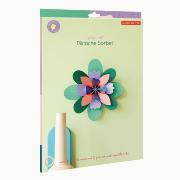 Fleur murale Pistache Sorbet 25 cm 35 pièces Déco carton 3D Studioroof