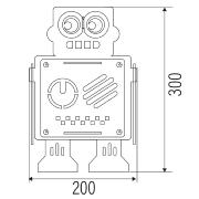 Kit de fabrication Veilleuse Carton Robot H30 cm Studio Kraft