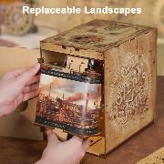 Kit Maquette Book Nook Cabine de Train Fantaisie à Vapeur 22x16x22 cm TQ442  Steam Fantasy Miniature 3D ToneCheer