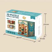 Kit Maquette Book Nook Cabine de Train Voyage en Europe 22x16x22 cm TQ443  European Travel Miniature 3D ToneCheer