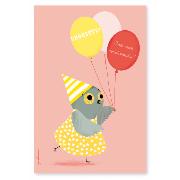 Cartes d'invitation Anniversaire Petite Chouette X8